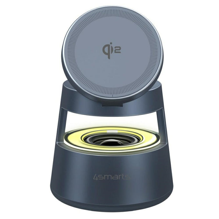 Зарядна станция 4smarts 4smarts Aura Sound Qi2, сива