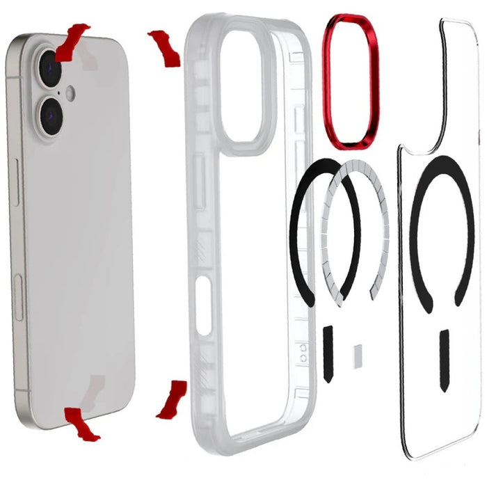 Калъф Ghostek Covert MagSafe за iPhone 17, прозрачен