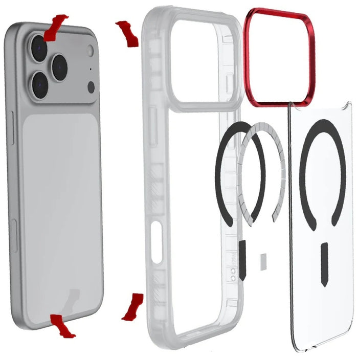Калъф Ghostek Covert MagSafe за iPhone 17 Pro Max, прозрачен