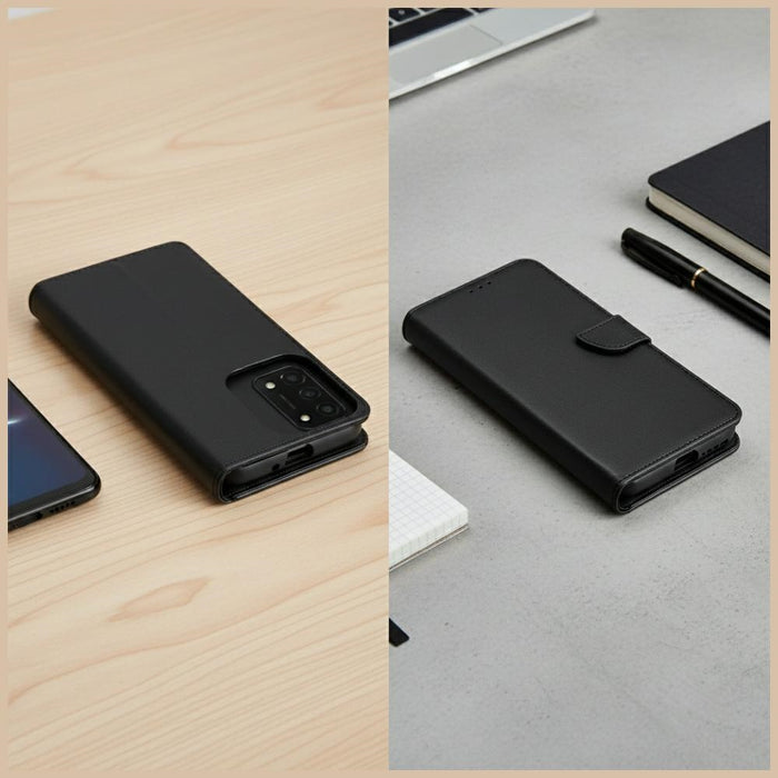 Калъф тип портфейл Marv за Redmi 15C, черен