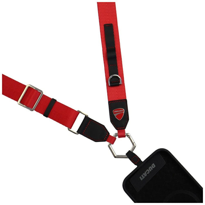 Универсална каишка Ducati Lanyards за телефон/таблет, червена