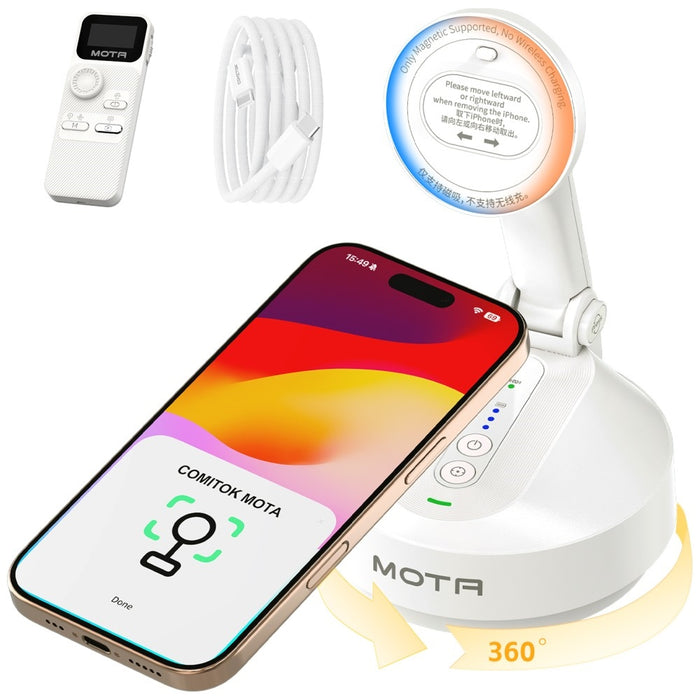 Magnetic стойка Comitok Mota за iPhone, бяла