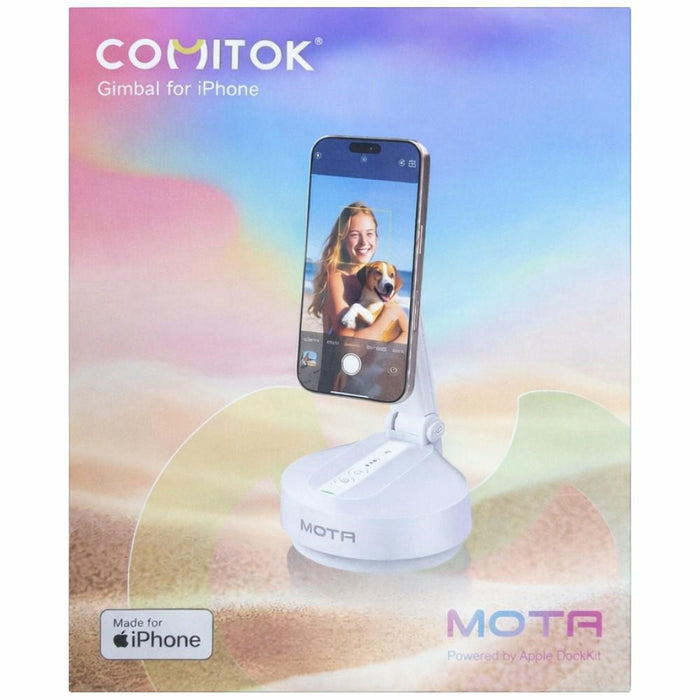 Magnetic стойка Comitok Mota за iPhone, бяла