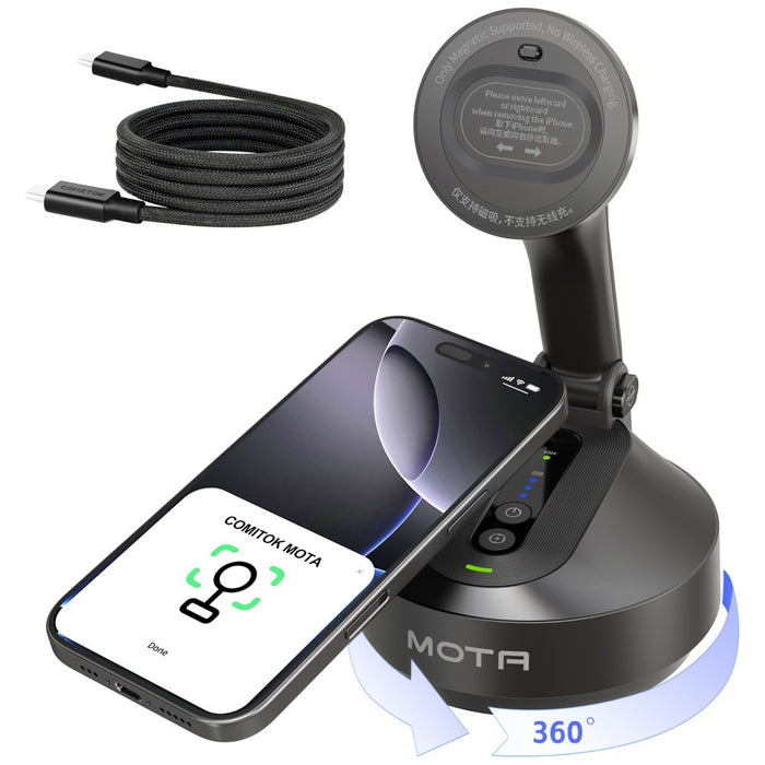 Магнитна стойка Comitok Mota за iPhone, черна
