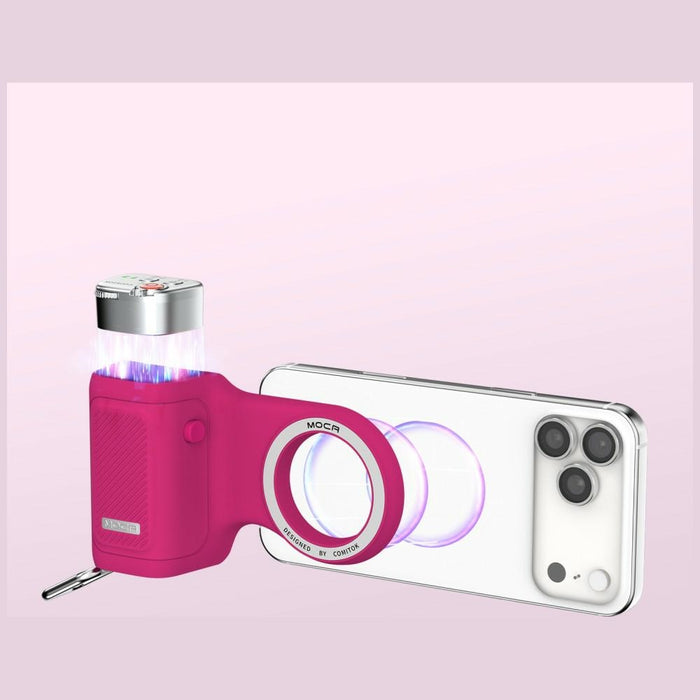 Ръчна дръжка Comitok Moca за телефон, розова