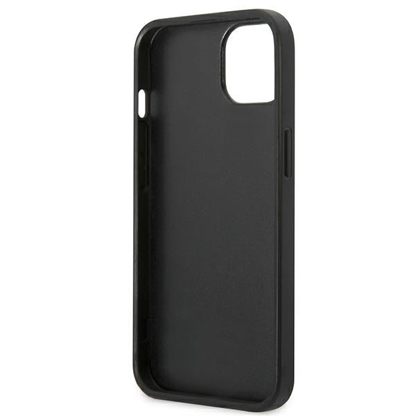 Твърд калъф Karl Lagerfeld KLHCP13MSFMP2DG Saffiano Plaque за iPhone 13/14/15 6,1", сребрист