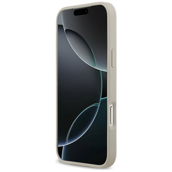 Калъф Karl Lagerfeld Grained Pattern &amp; Logo MagSafe за iPhone 17 Pro Max, сив