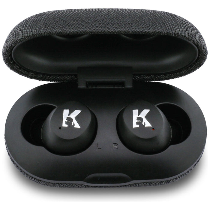 Слушалки Karl Lagerfeld Saffiano Logo ENC, черни