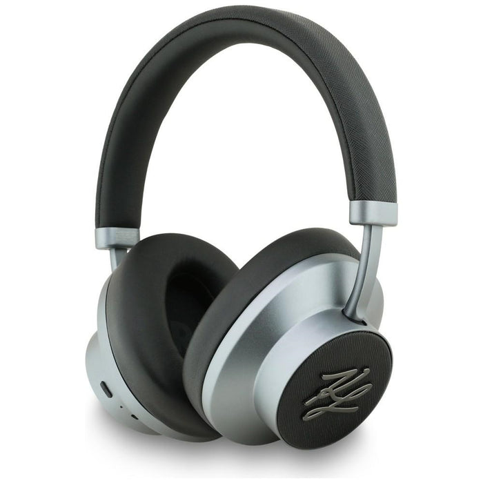 Слушалки Karl Lagerfeld Grained Initials Bluetooth ANC, черни