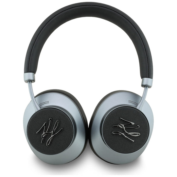 Слушалки Karl Lagerfeld Grained Initials Bluetooth ANC, черни