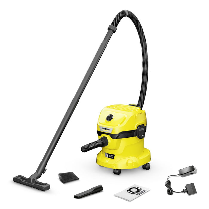 Kärcher WD 2-18 12 L Прахосмукачка за барабан Сухо и мокро 225 W Торба за прах