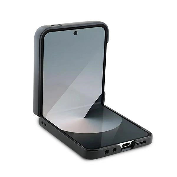 Karl Lagerfeld Saffiano Metal Pin Case за Samsung Galaxy Z Flip 6 - черен