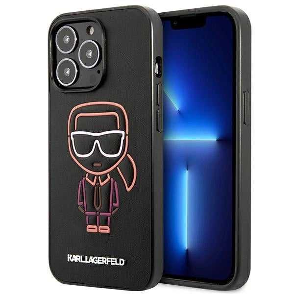 Karl Lagerfeld Karl Ikonik Outline Case за iPhone 13 Pro Max 6.7" - черен
