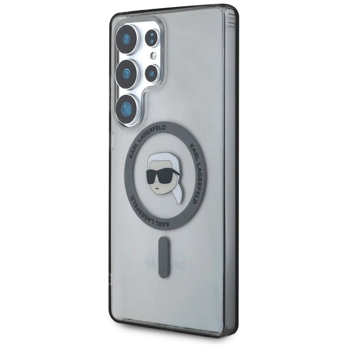 Калъф Karl Lagerfeld Button Karl Head Printed Logo MagSafe Samsung Galaxy S25 Ultra черен