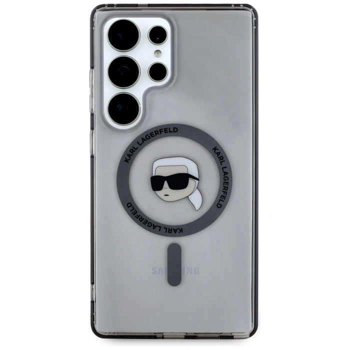 Калъф Karl Lagerfeld Button Karl Head Printed Logo MagSafe Samsung Galaxy S25 Ultra черен
