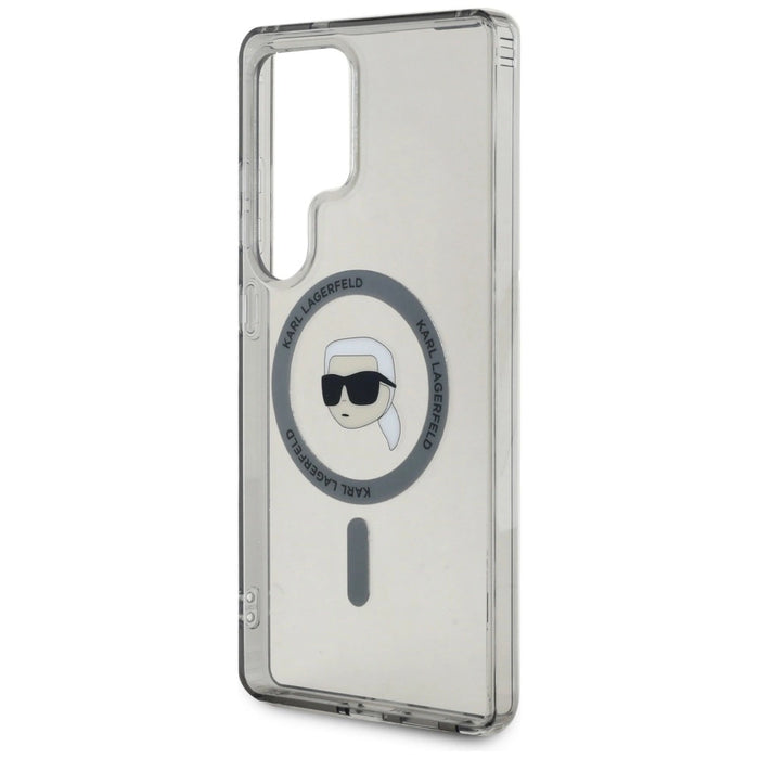 Калъф Karl Lagerfeld Button Karl Head Printed Logo MagSafe Samsung Galaxy S25 Ultra черен