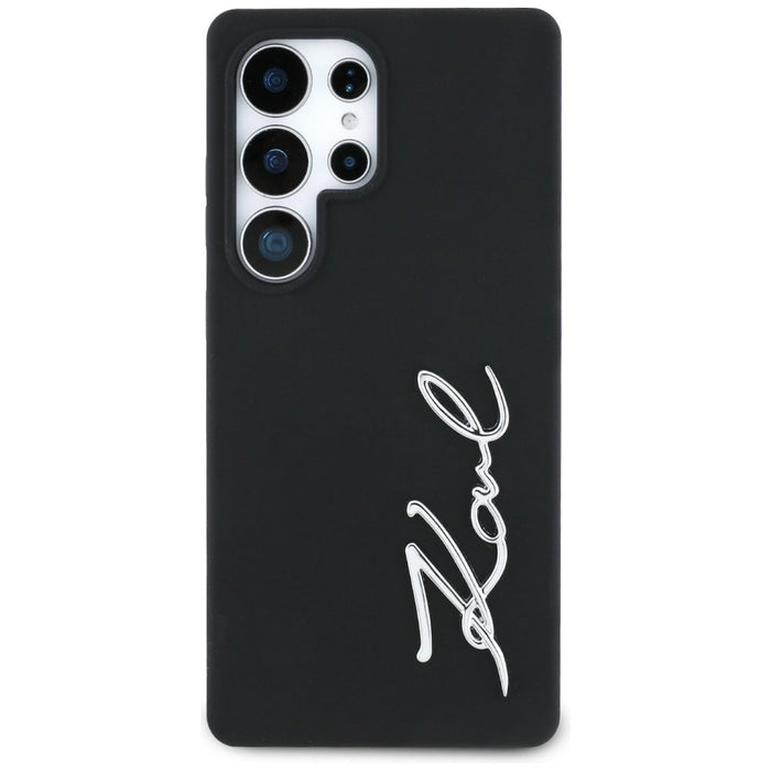 Калъф Karl Lagerfeld Silicone Metal Signature Logo Samsung Galaxy S25 Ultra черен