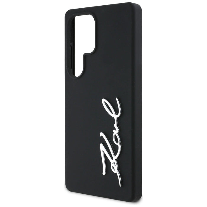 Калъф Karl Lagerfeld Silicone Metal Signature Logo Samsung Galaxy S25 Ultra черен