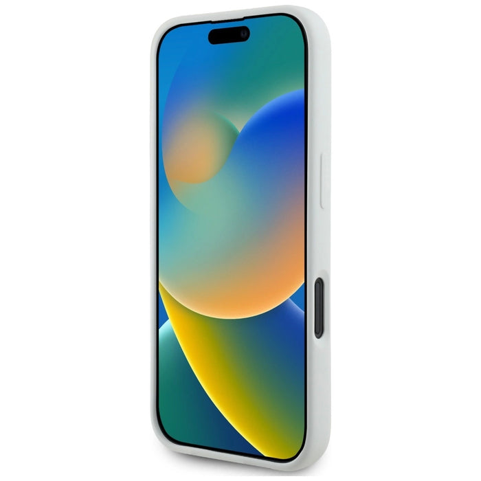 Силиконов калъф Karl Lagerfeld Double Heads And Circle MagSafe за iPhone 16 бежов