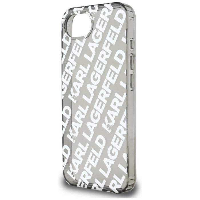 Калъф Karl Lagerfeld IML Repeat Logo за iPhone 16e - сребрист