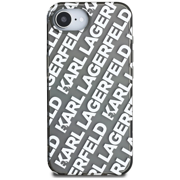 Калъф Karl Lagerfeld IML Repeat Logo за iPhone 16e - сребрист