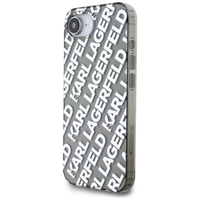 Калъф Karl Lagerfeld IML Repeat Logo за iPhone 16e - сребрист