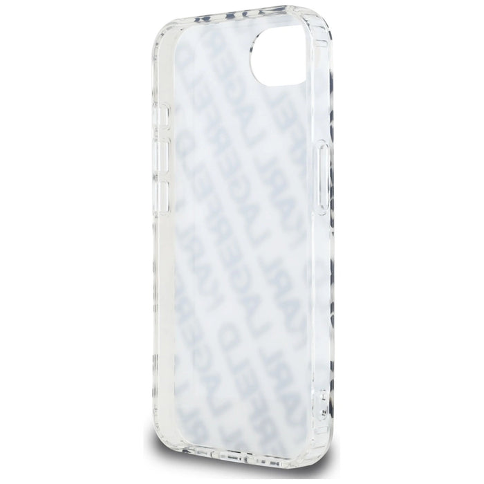 Калъф за iPhone 16e с повторение на логото на Karl Lagerfeld IML - златен