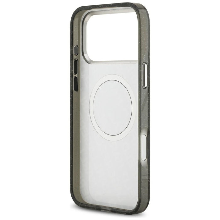 Karl Lagerfeld IML Glitter Karl&Choupette Heads Logo MagSafe Case за iPhone 17 Pro Max - черен