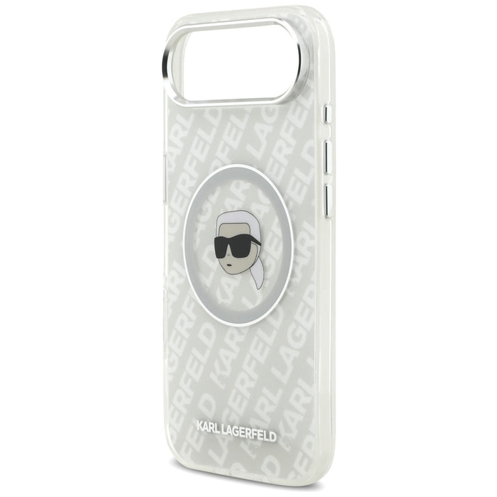 Karl Lagerfeld IML Karl Head Logo MagSafe Air Case за iPhone - сив