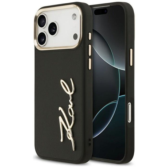 Karl Lagerfeld Karl Script Logo Case за iPhone 17 Pro Max - черен