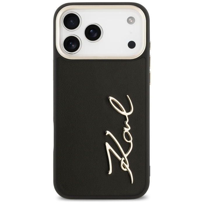 Karl Lagerfeld Karl Script Logo Case за iPhone 17 Pro Max - черен
