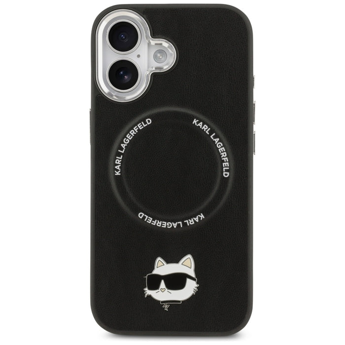 Karl Lagerfeld Choupette Pin MagSafe Case за iPhone 17 - черен