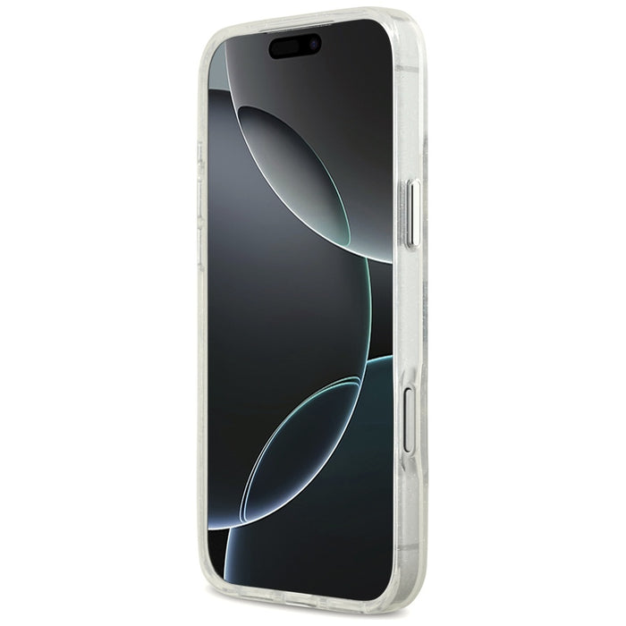 Karl Lagerfeld IML Glitter Karl & Choupette Sketch Logo MagSafe Case за iPhone 17 Pro Max - прозрачен