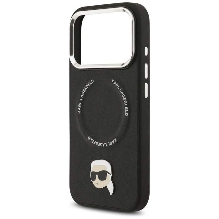 Калъф Karl Lagerfeld Karl Pin MagSafe за iPhone 17 Pro Max - черен