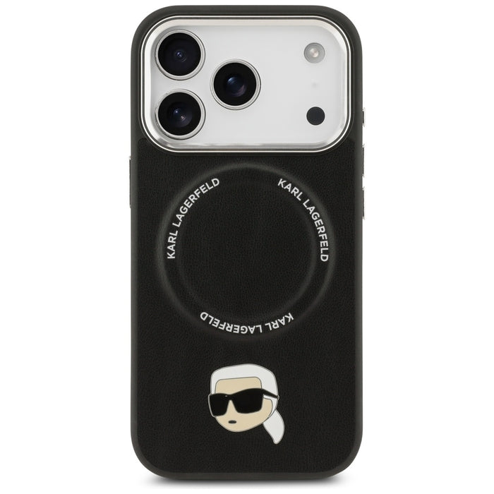 Калъф Karl Lagerfeld Karl Pin MagSafe за iPhone 17 Pro Max - черен