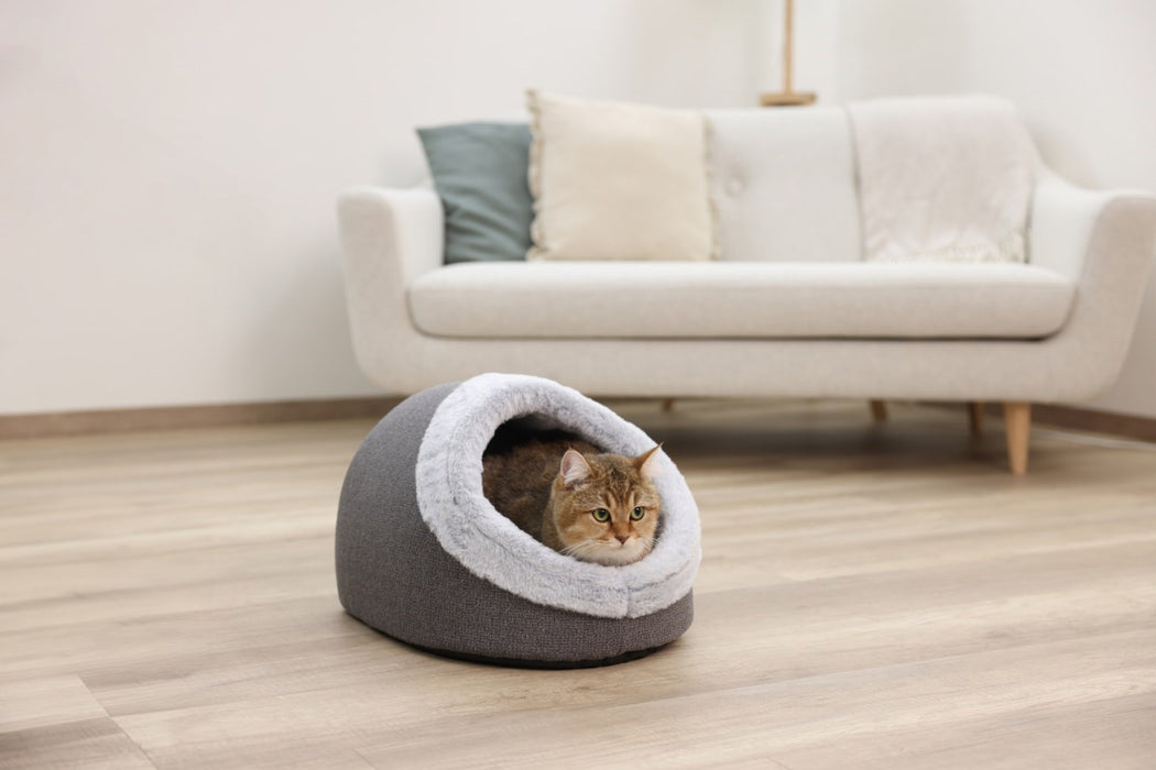 KERBL Jana Cave Grey - Легло за домашни любимци - 45x37x30 см