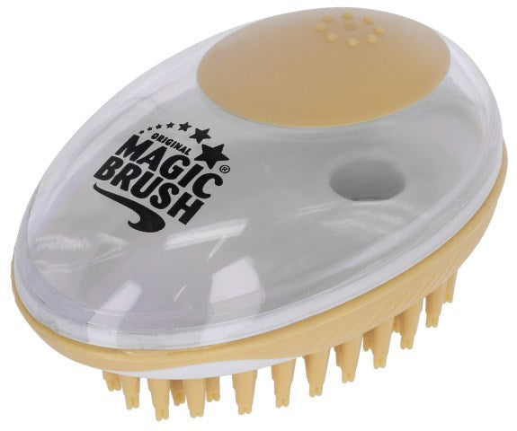 Четка за баня KERBL MagicBrush за кучета и котки с контейнер 100 ml - 11,5x7,5 cm