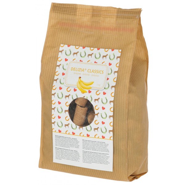 KERBL Delizia Classics Banana - конски лакомства - 1 кг