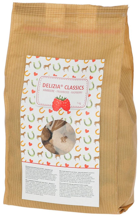 KERBL Delizia Classics Raspberry - конски лакомства - 1 кг