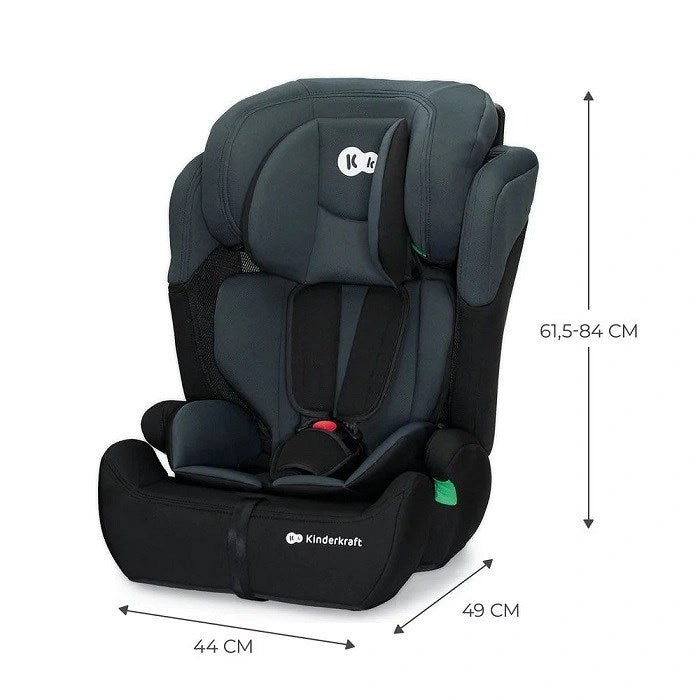 Бебешко столче за кола Kinderkraft COMFORT UP I-SIZE (9 - 36 кг; 15 месеца - 12 години) Черно