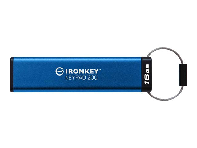 KINGSTON 16GB IronKey Keypad 200 FIPS 140-3 Lvl 3 В очакване AES-256 Криптиран