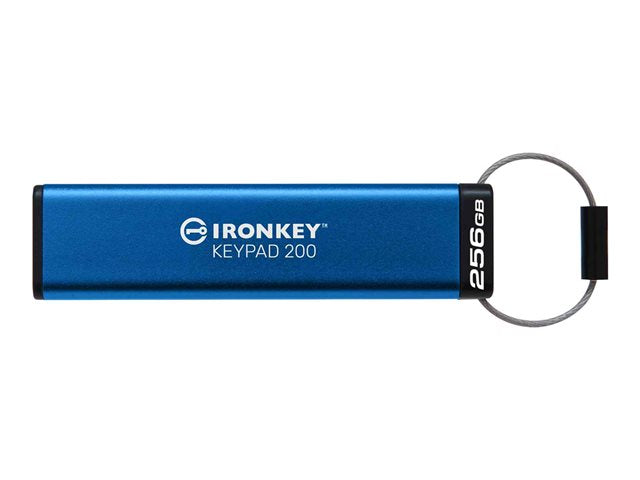 KINGSTON 256GB IronKey Keypad 200 FIPS 140-3 Lvl 3 В очакване AES-256 Криптиран