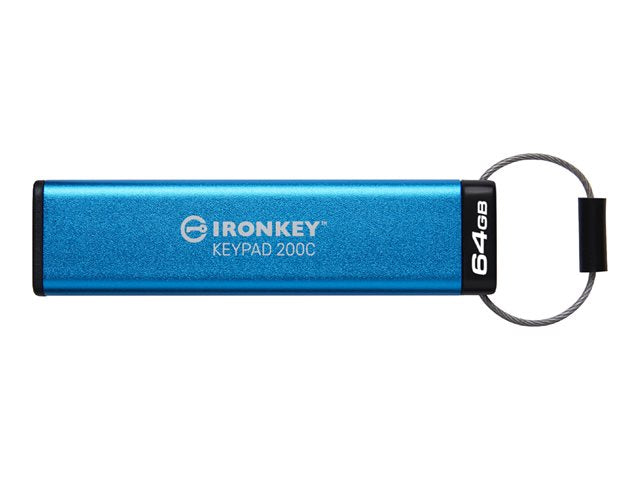 KINGSTON 64GB USB-C IronKey Keypad 200C FIPS 140-3 Lvl 3 Предстоящ AES-256