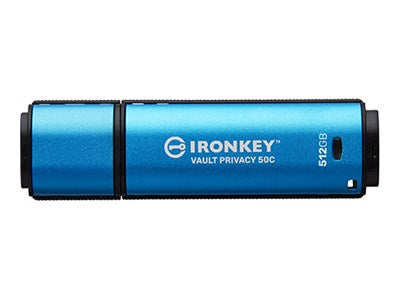 KINGSTON 512GB USB-C IronKey Vault Privacy 50C AES-256 Криптиран FIPS 197