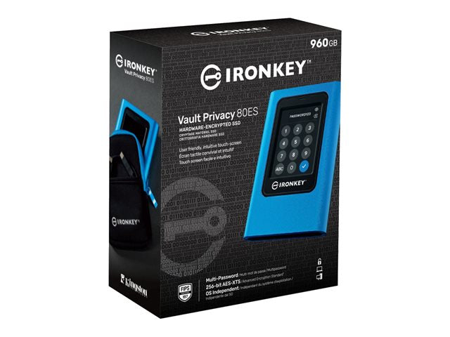 KINGSTON 960GB IronKey Vault Privacy 80 XTS-AES 256-bit Encrypted External SSD