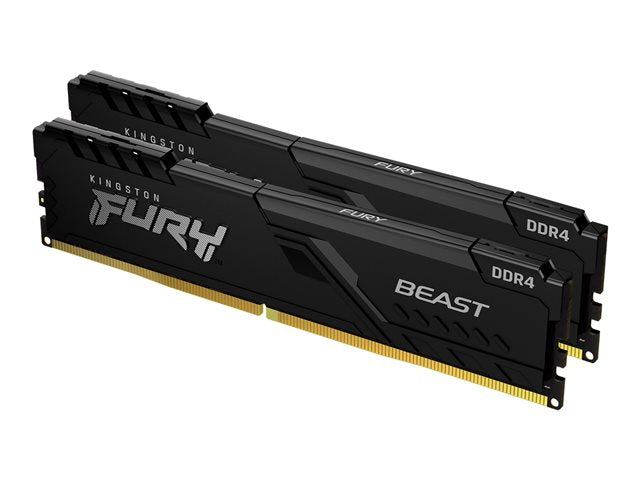 KINGSTON 8GB 3200MHz DDR4 CL16 DIMM Комплект от 2 FURY Beast Черен