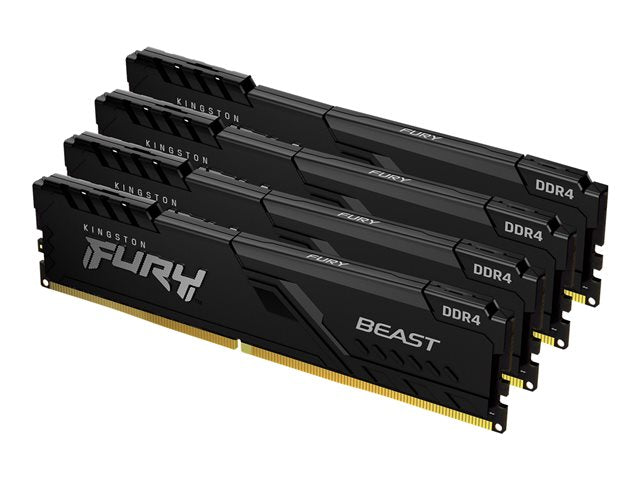 KINGSTON 64GB 3200MHz DDR4 CL16 DIMM Комплект от 4 FURY Beast Black