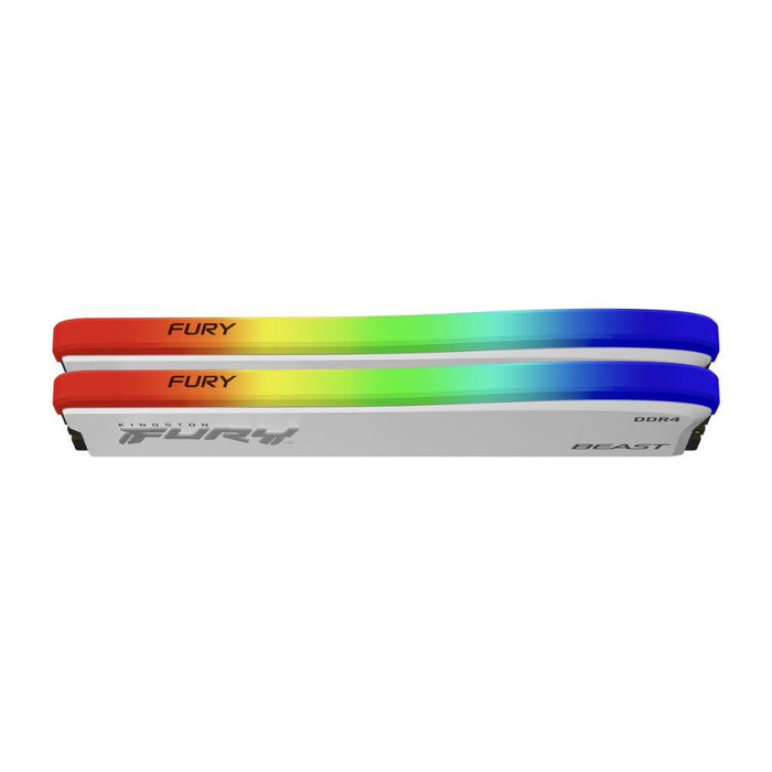 Памет Kingston FURY Beast White RGB 16GB(2x8GB) DDR4 3600MHz KF436C17BWAK2/16