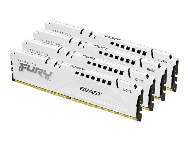 KINGSTON FURY Beast 128GB 5200MT/s DDR5 CL40 DIMM комплект от 4 бели XMP