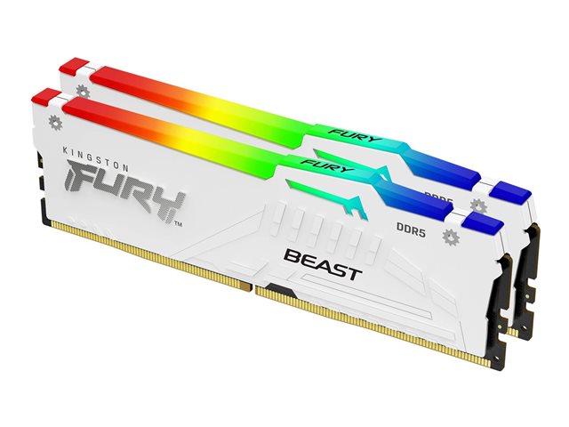 KINGSTON 32GB 6800MT/s DDR5 CL34 DIMM комплект от 2 FURY Beast White RGB EXPO